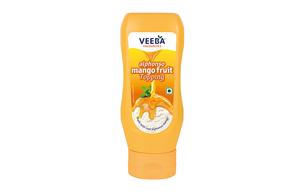 Veeba Alphoso Mango Fruit Topping   Plastic Bottle  380 grams